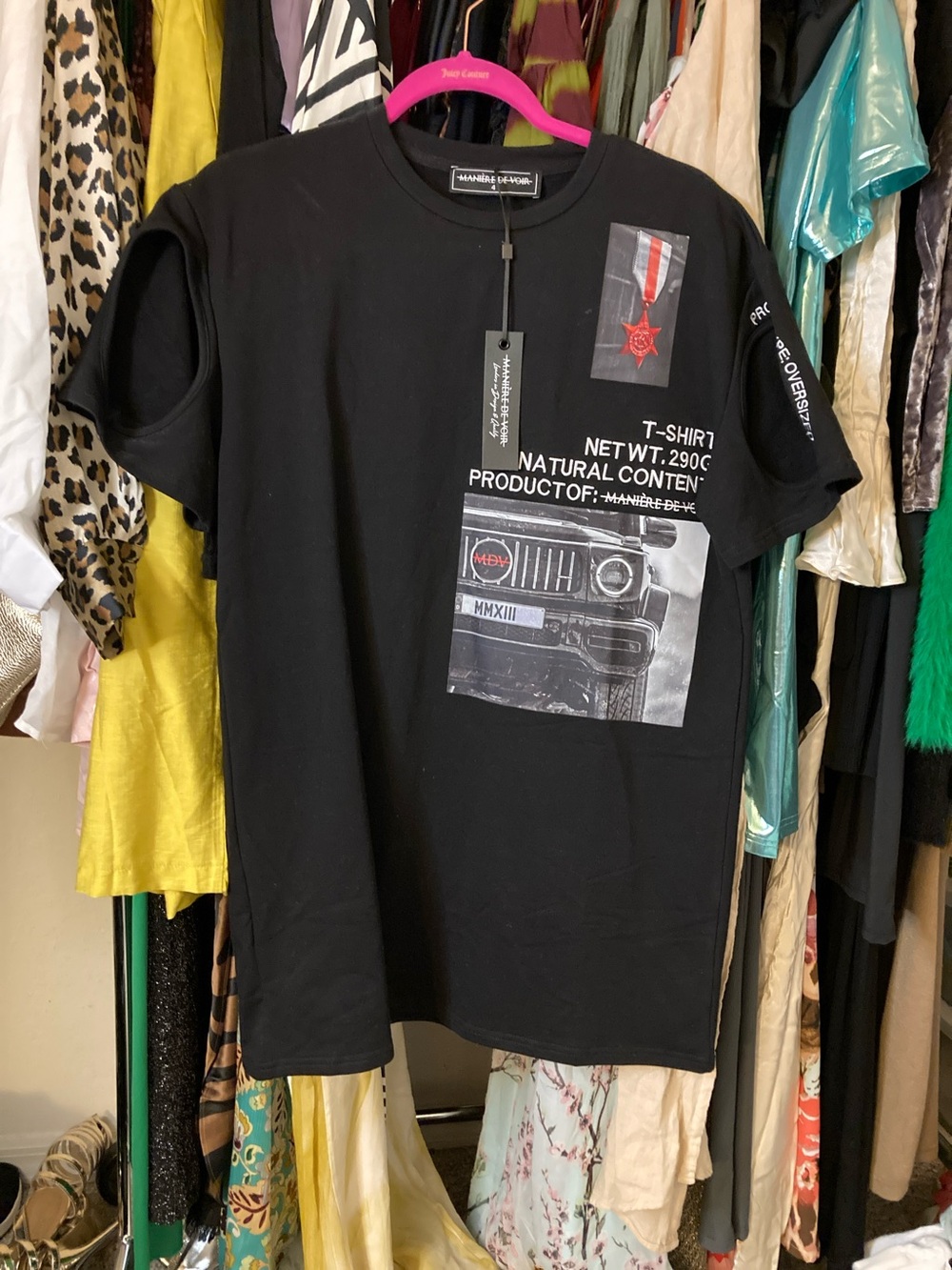 Graphic Short Sleeve Tee by MANNHEIM-LEWIS — Black